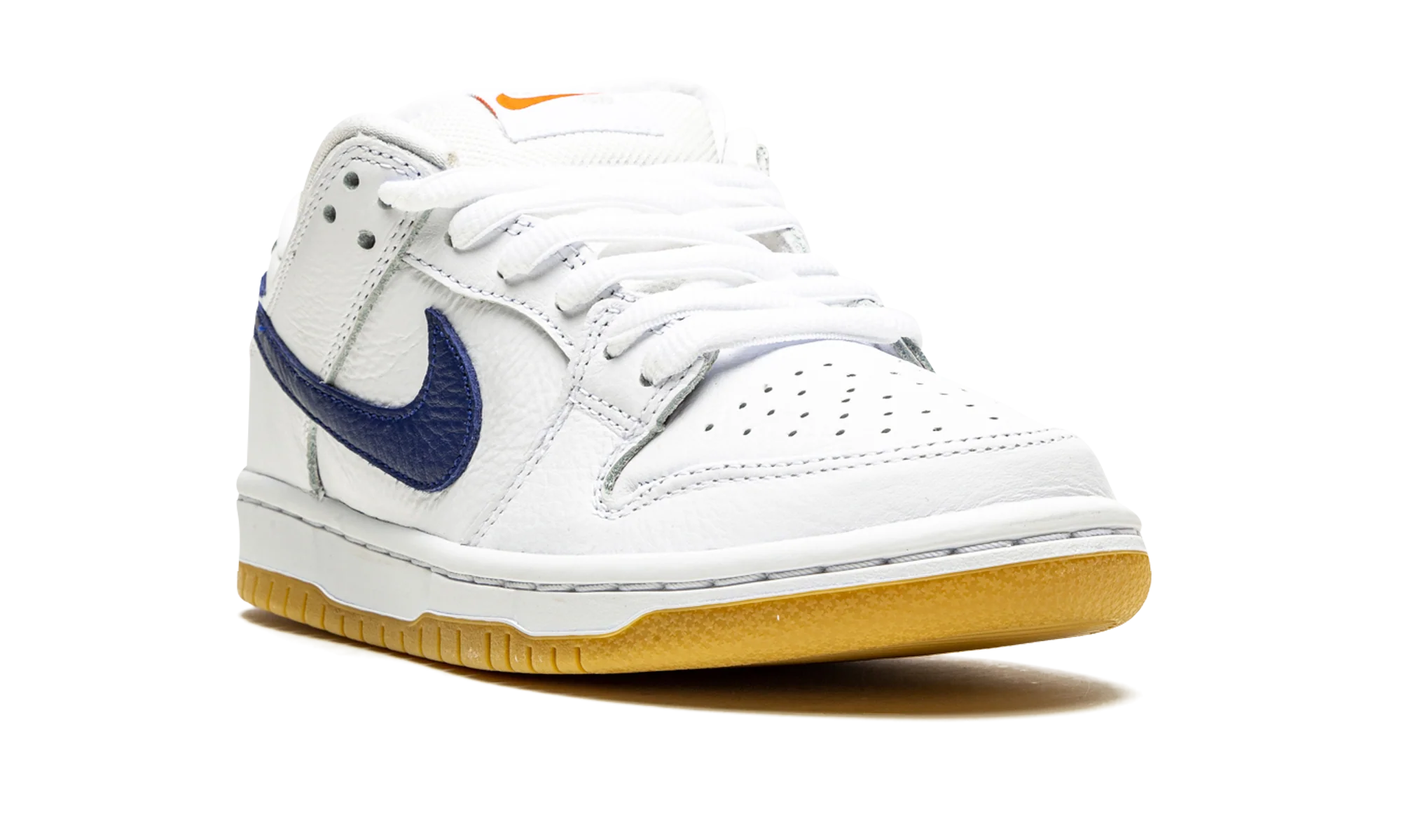 Nike SB Dunk Low Orange Label White Navy - Image 7