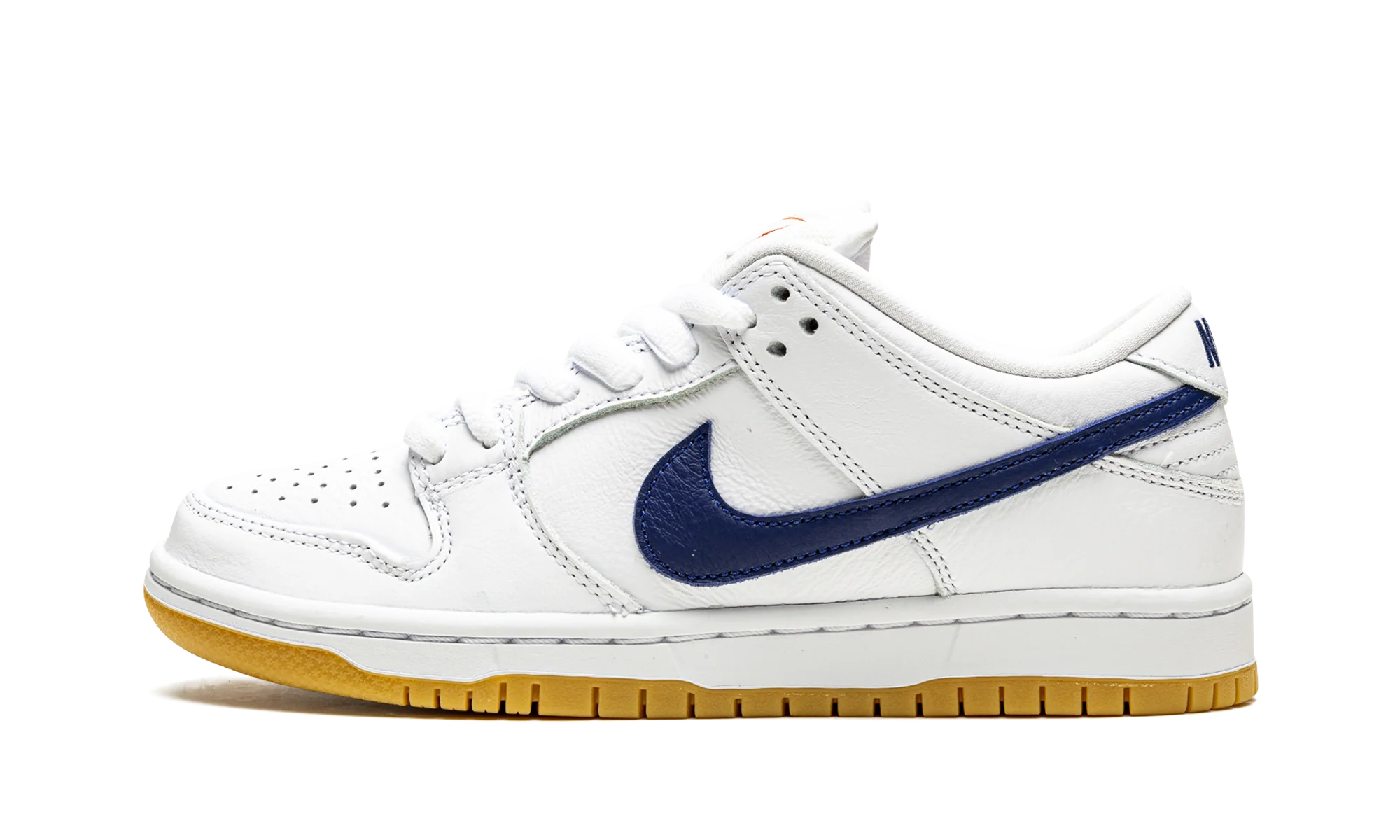 Nike SB Dunk Low Orange Label White Navy - Image 8