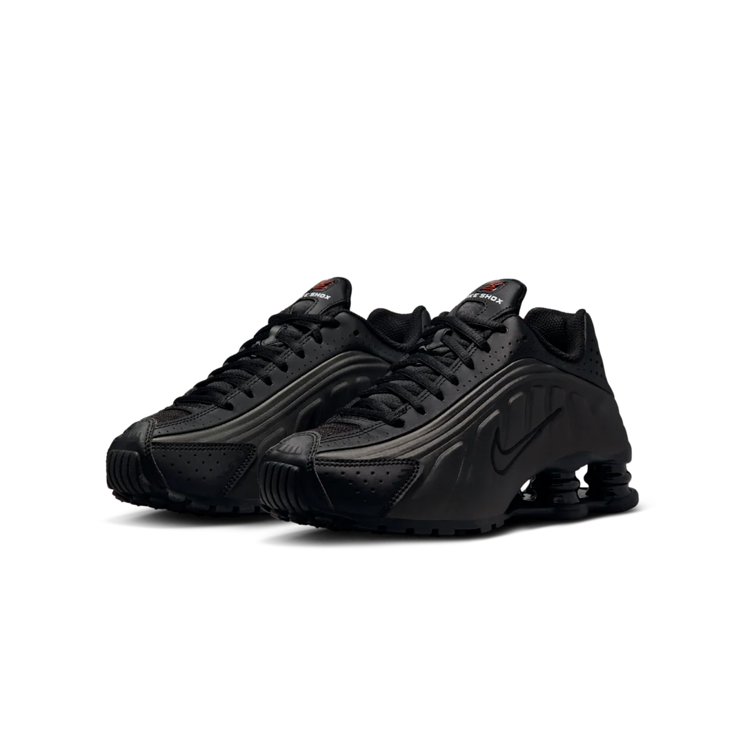 Nike Shox R4 Black Bright Crimson - Image 2