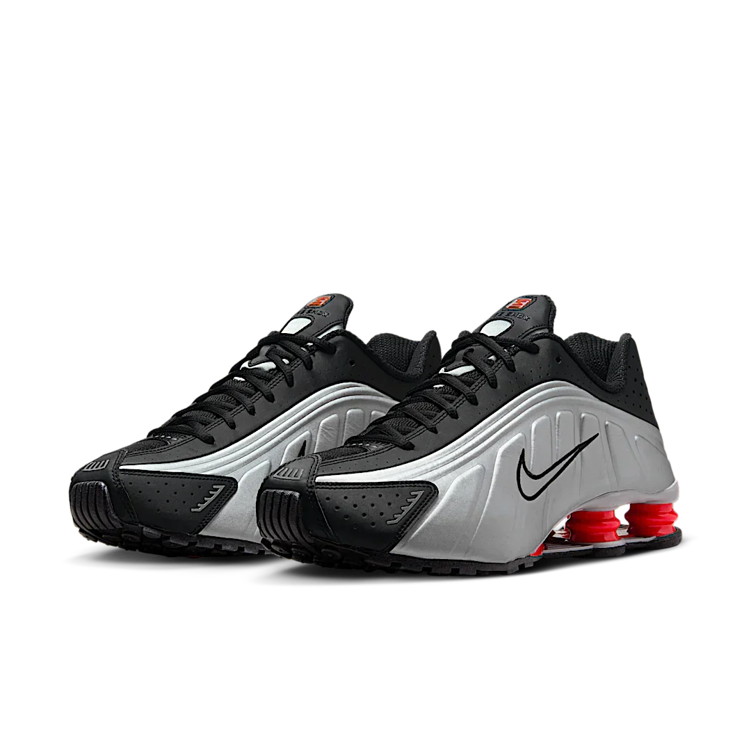 Nike Shox R4 Black Metallic Silver (2018/2024) - Image 2