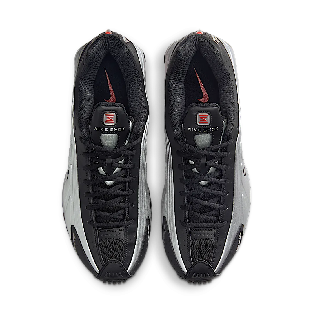Nike Shox R4 Black Metallic Silver (2025) - Image 3