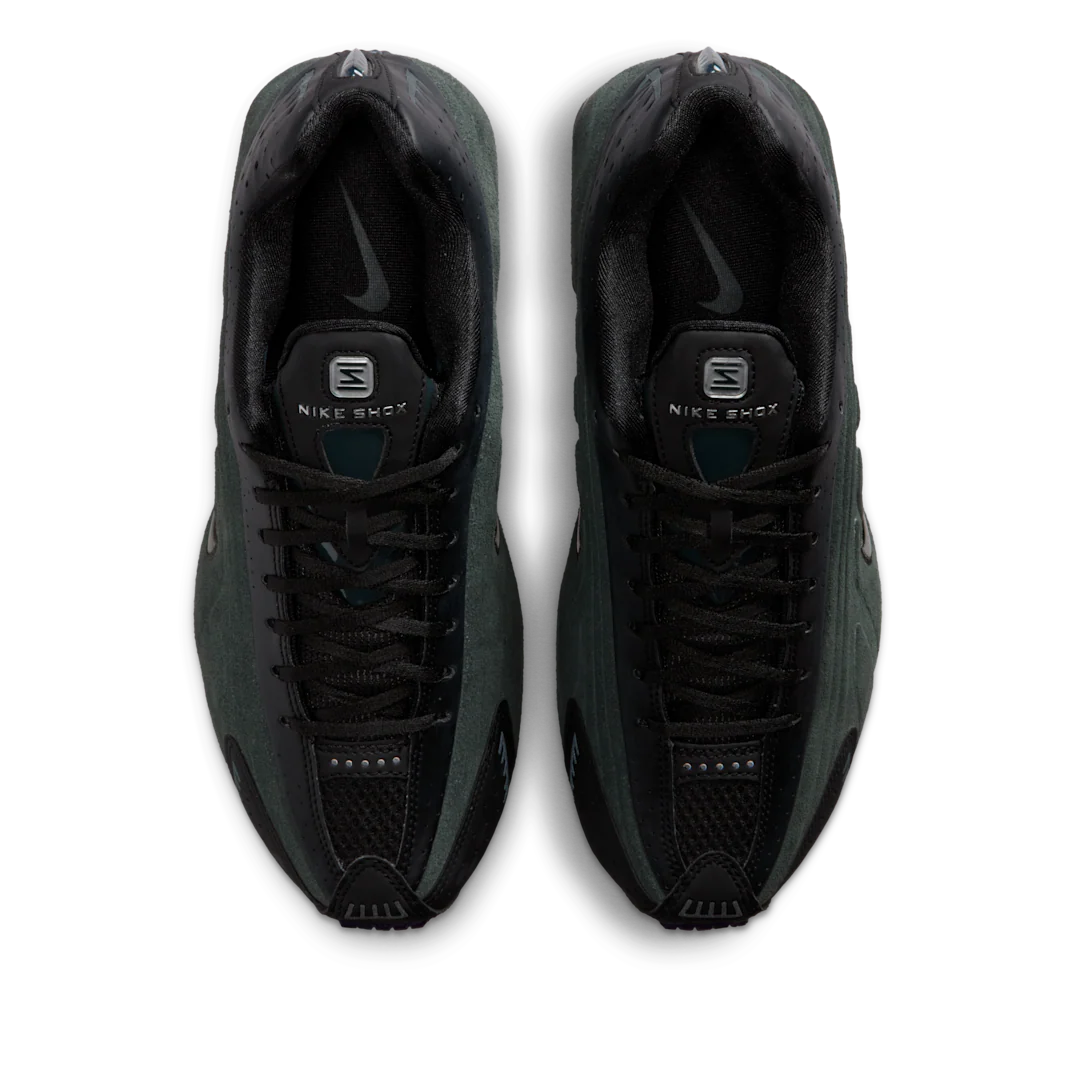 Nike Shox R4 Black Silver Seaweed - Image 3