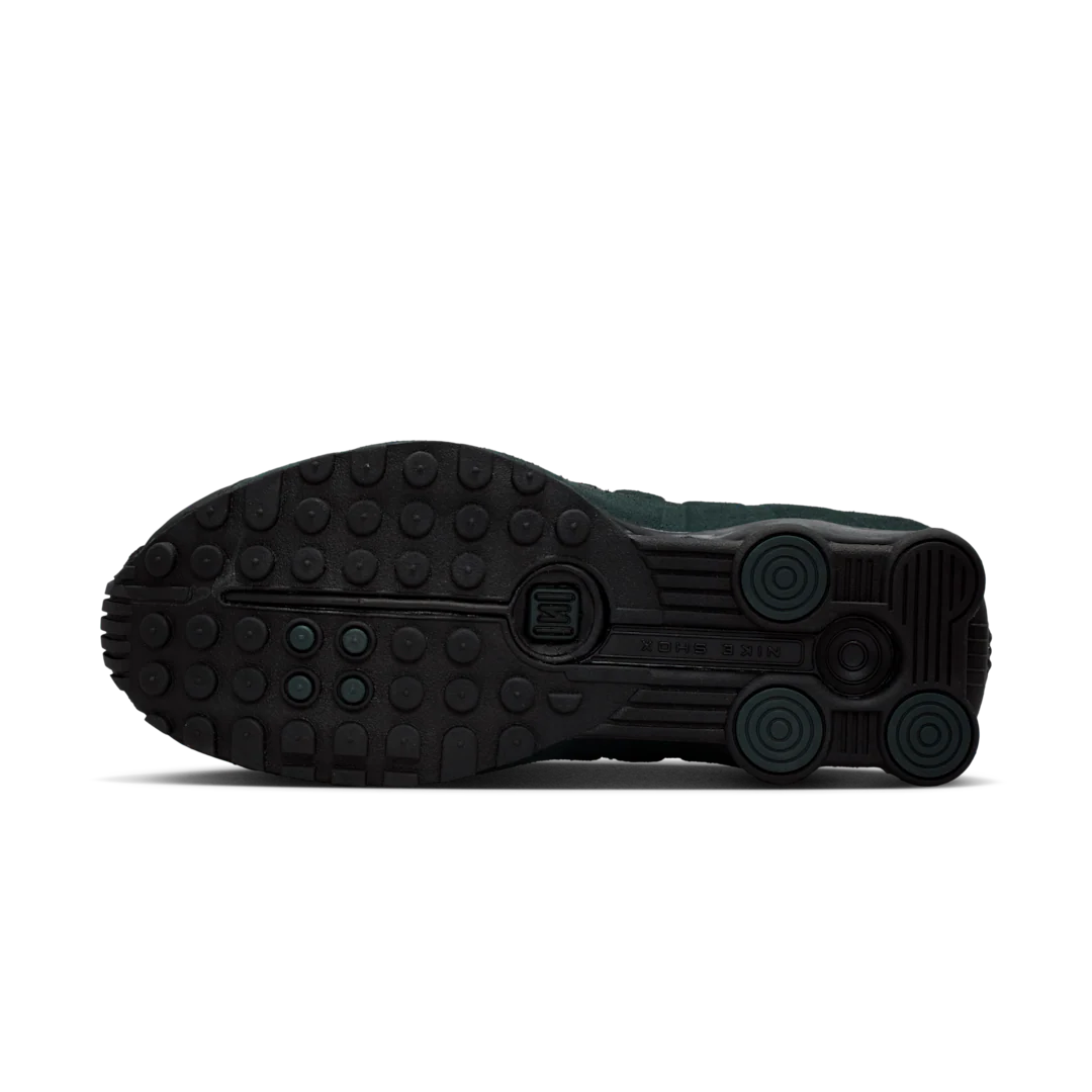 Nike Shox R4 Black Silver Seaweed - Image 4