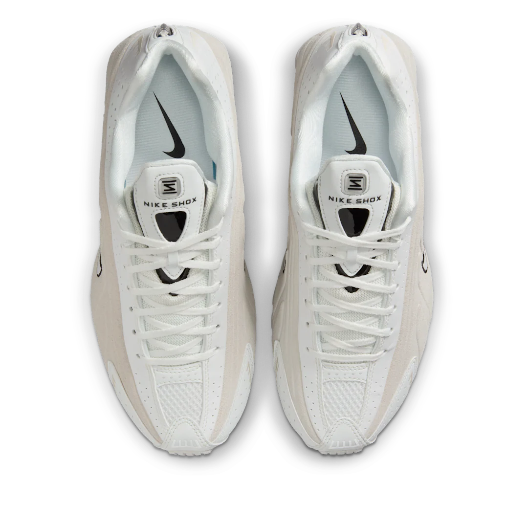 Nike Shox R4 White Black Suede - Image 3