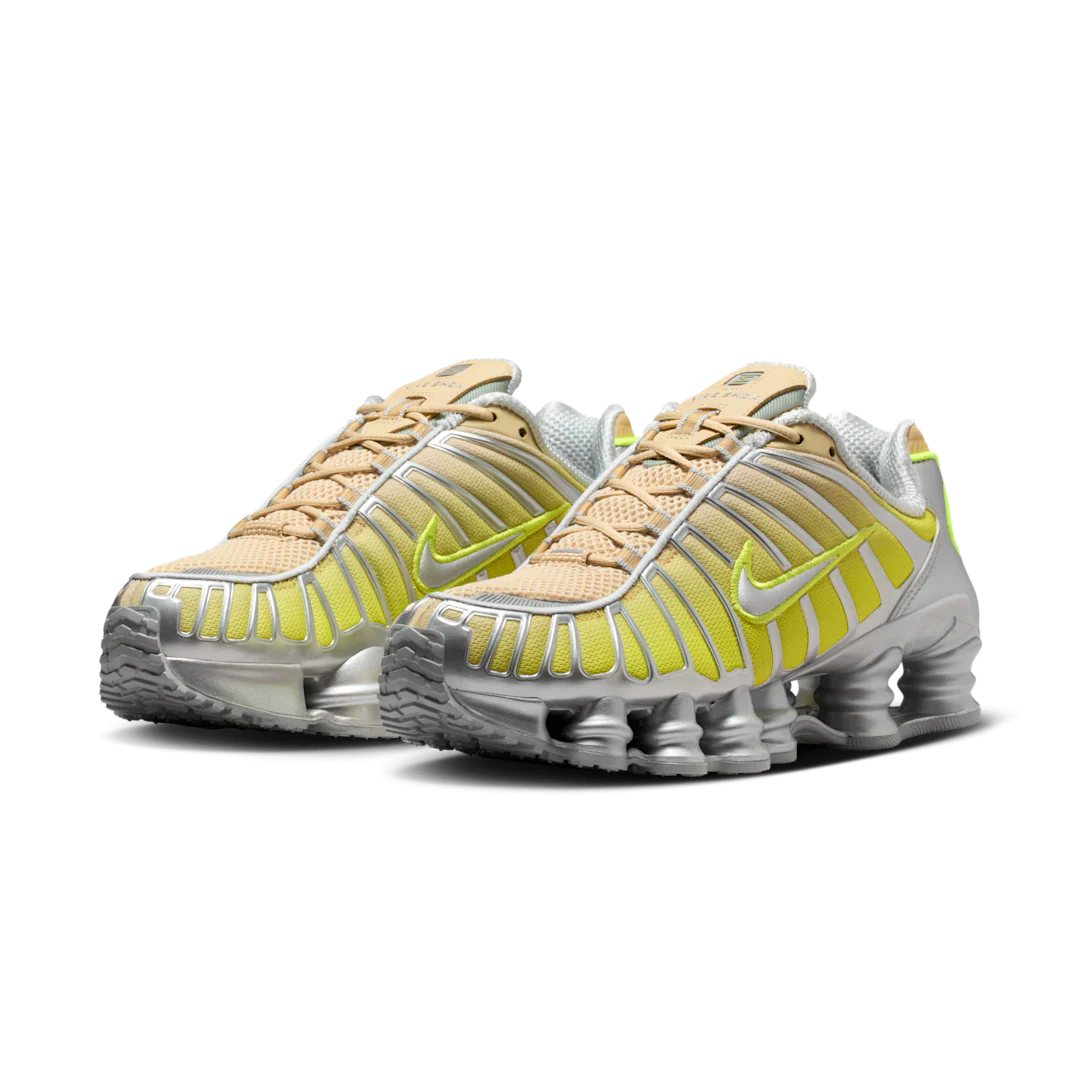 Nike Shox TL Fade Team Gold Metallic Silver - Image 2