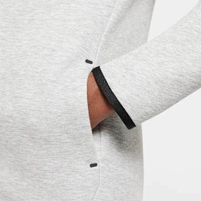 Nike Sportswear Tech Fleece Older Kids' Full-Zip Hoodie Dark Grey Heather/Dark Grey Heather/Black/Black - Image 6