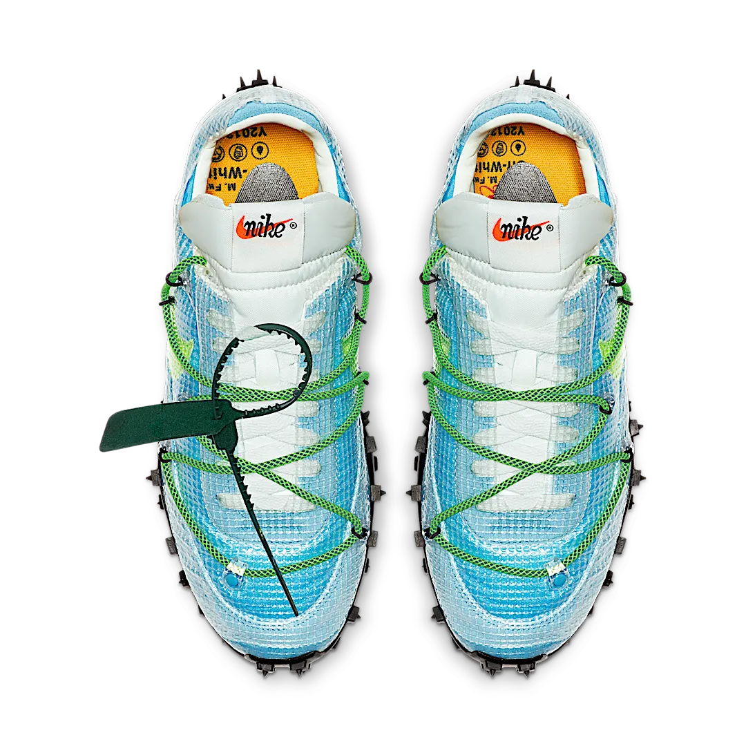 Nike Waffle Racer Off-White Vivid Sky - Image 3
