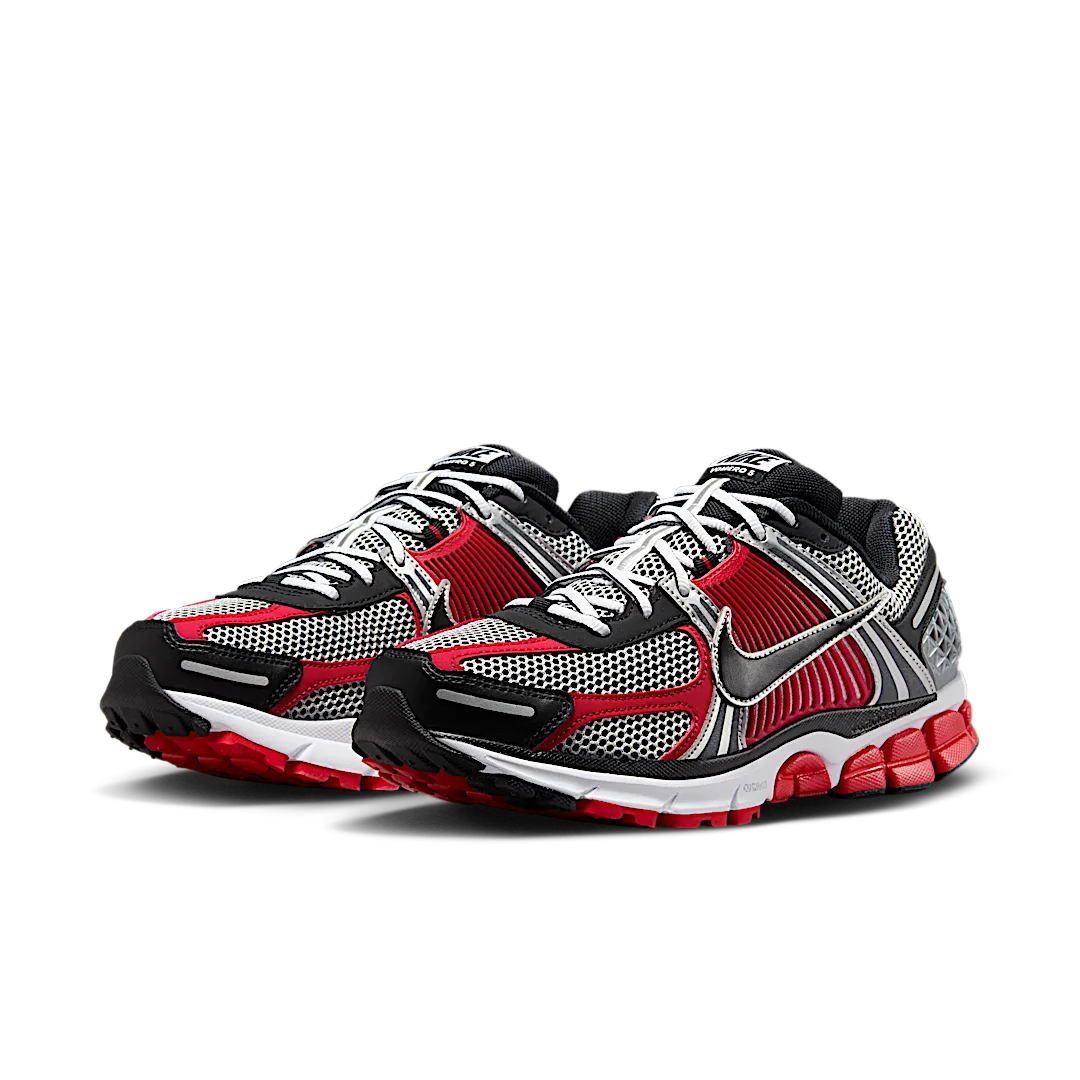 Nike Zoom Vomero 5 Metallic Silver University Red - Image 2