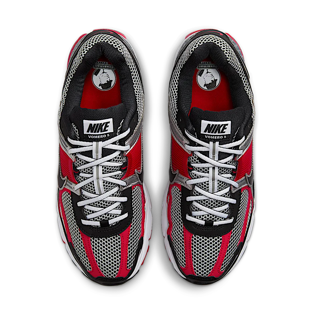 Nike Zoom Vomero 5 Metallic Silver University Red - Image 3