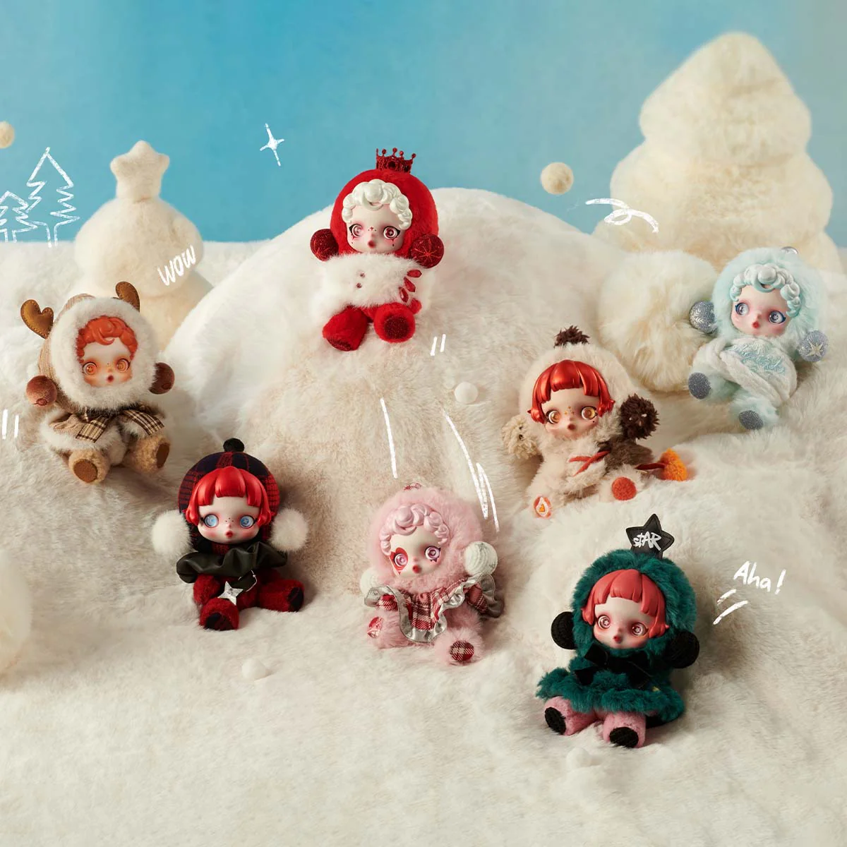 Pop Mart SKULLPANDA Winter Symphony Series Vinyl Face Plush Blind Box - Image 2