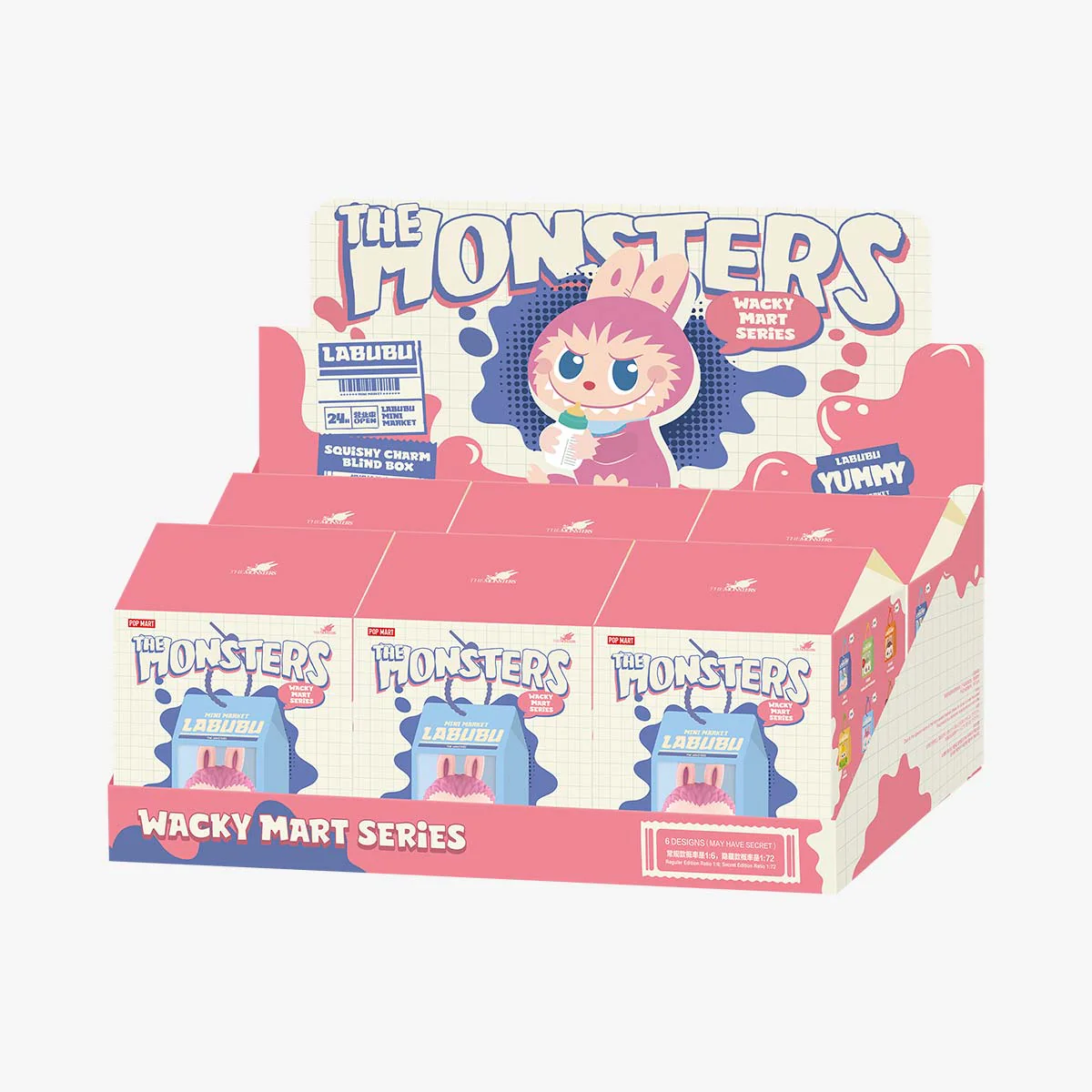 Pop Mart Labubu The Monsters Wacky Mart Series Squishy Charm Blind Box - Image 9