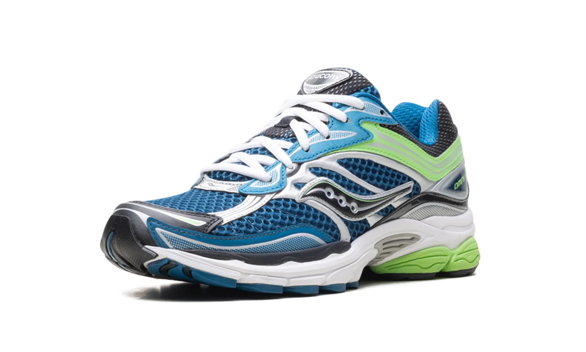 Saucony ProGrid Omni 9 Blue Lime - Image 2