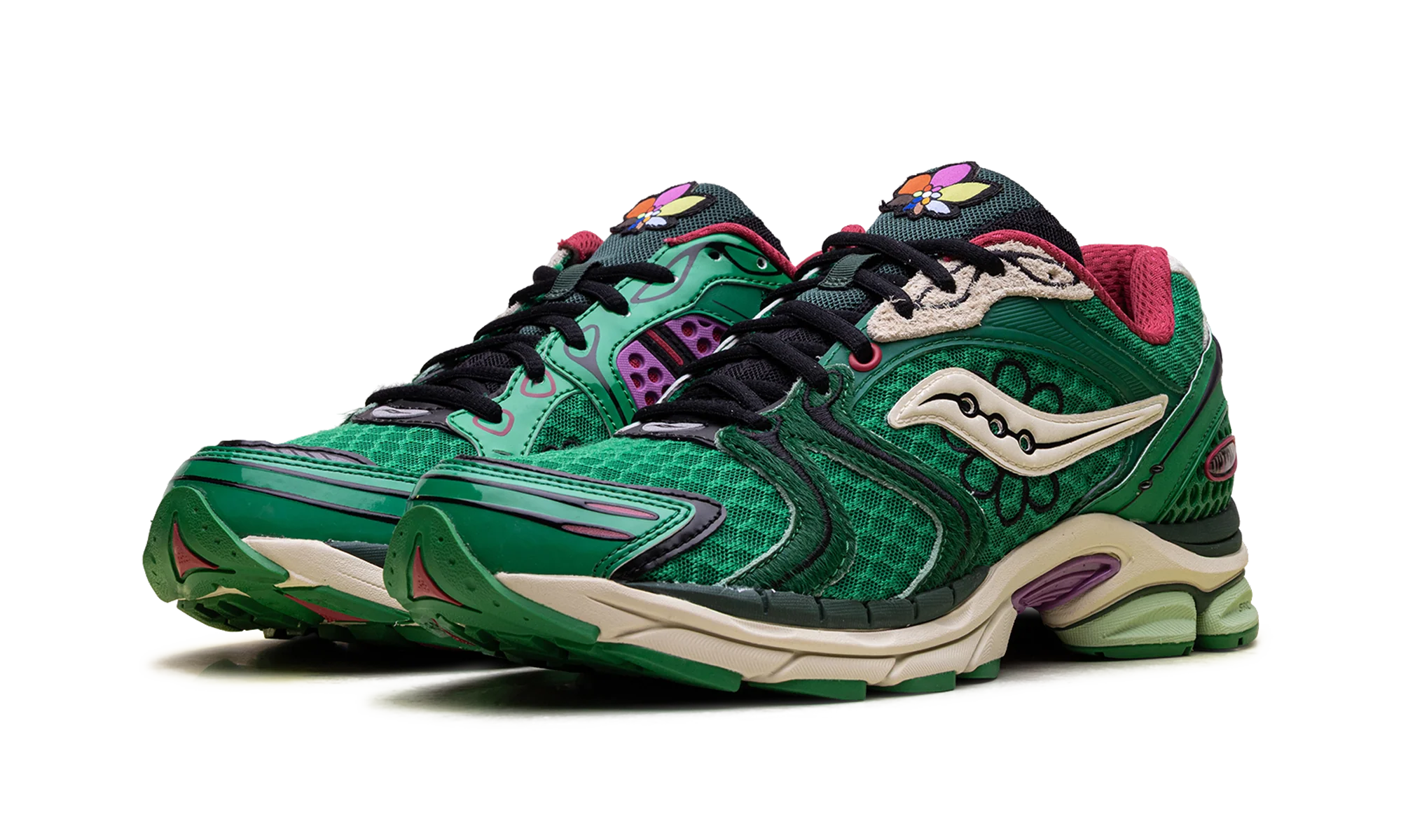 Saucony ProGrid Triumph 4 Jae Tips Flowers Grow Uptown Sugar Maple - Image 2