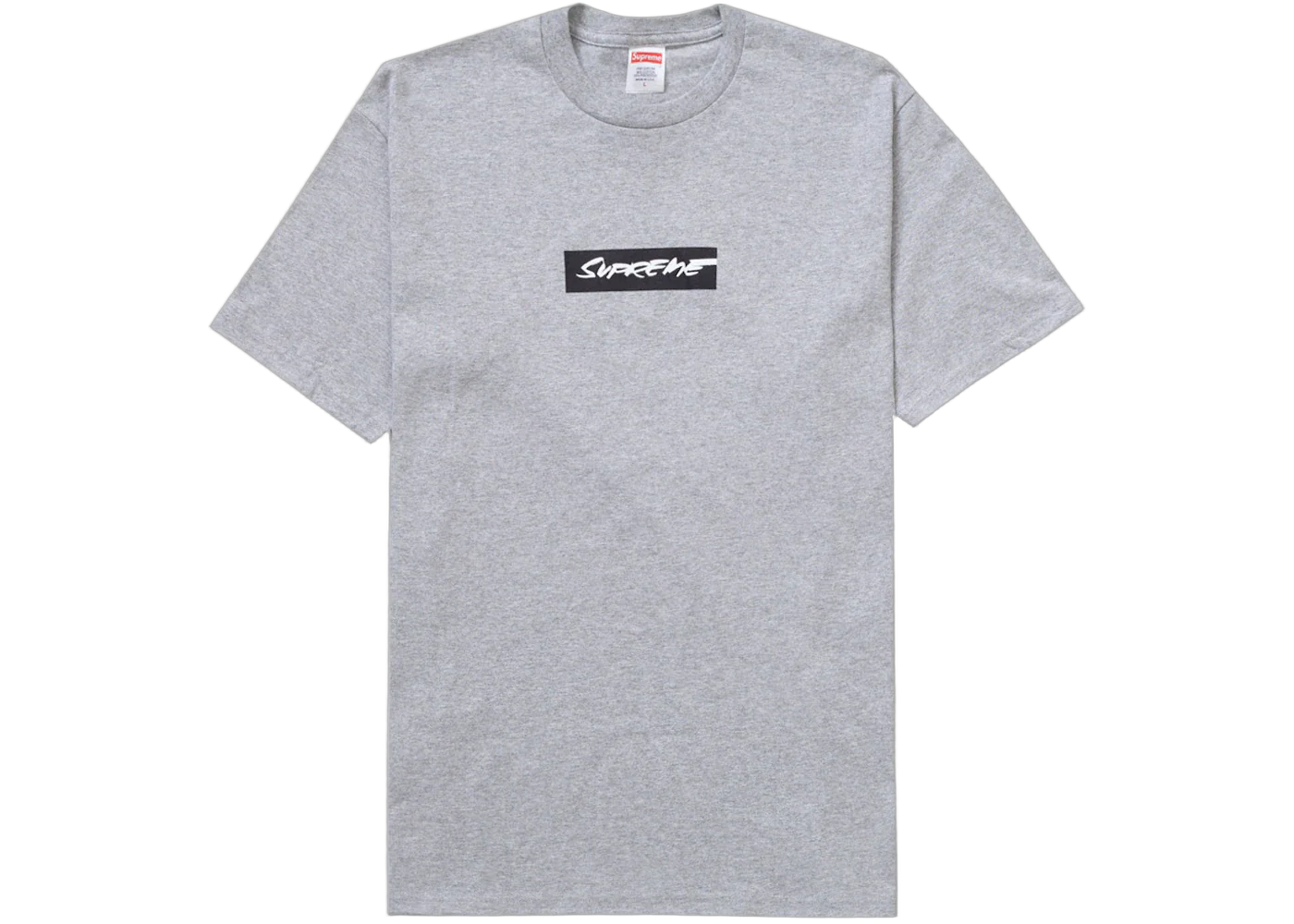 Supreme Futura Box Logo Tee Heather Grey - Image 2