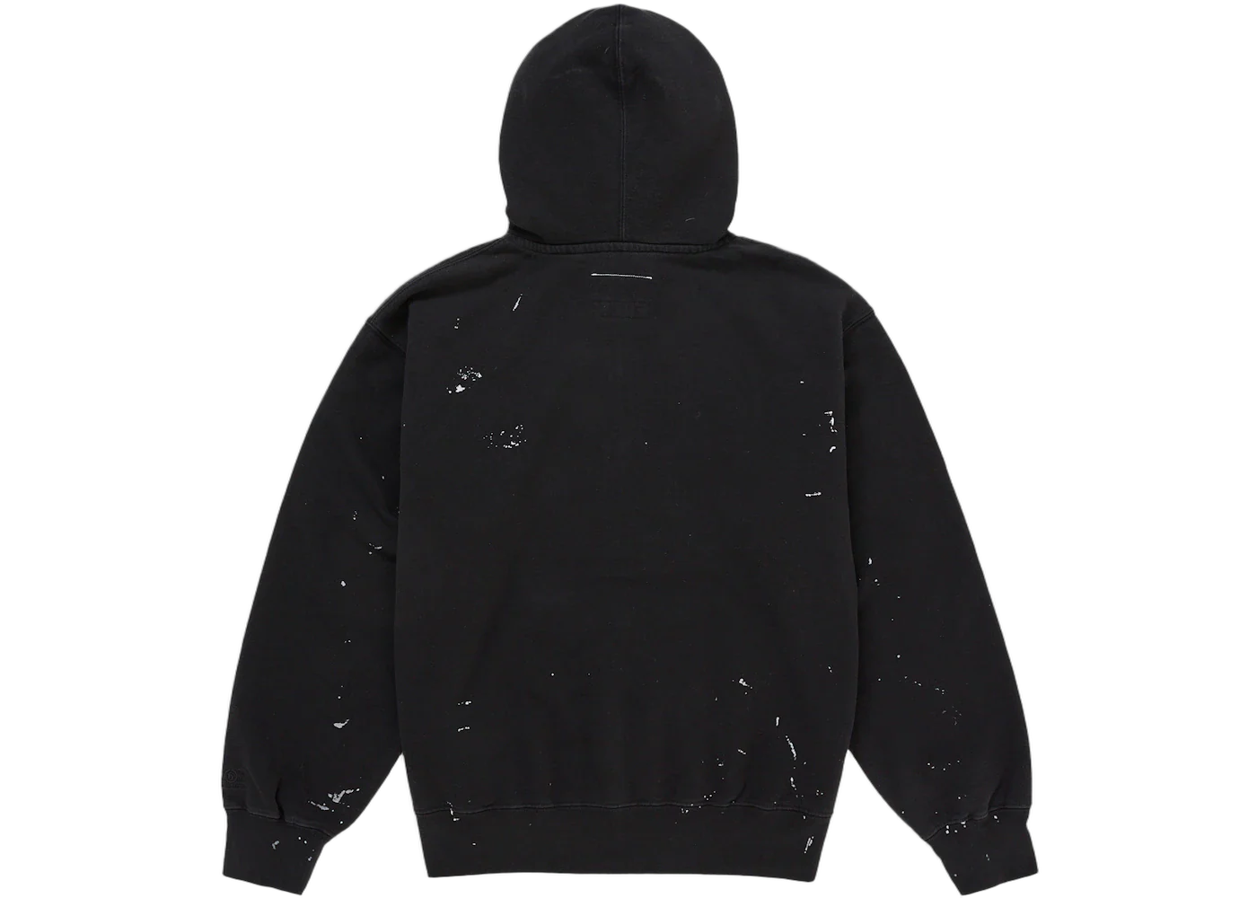 Supreme MM6 Maison Margiela Box Logo Zip Up Hooded Sweatshirt Black - Image 4