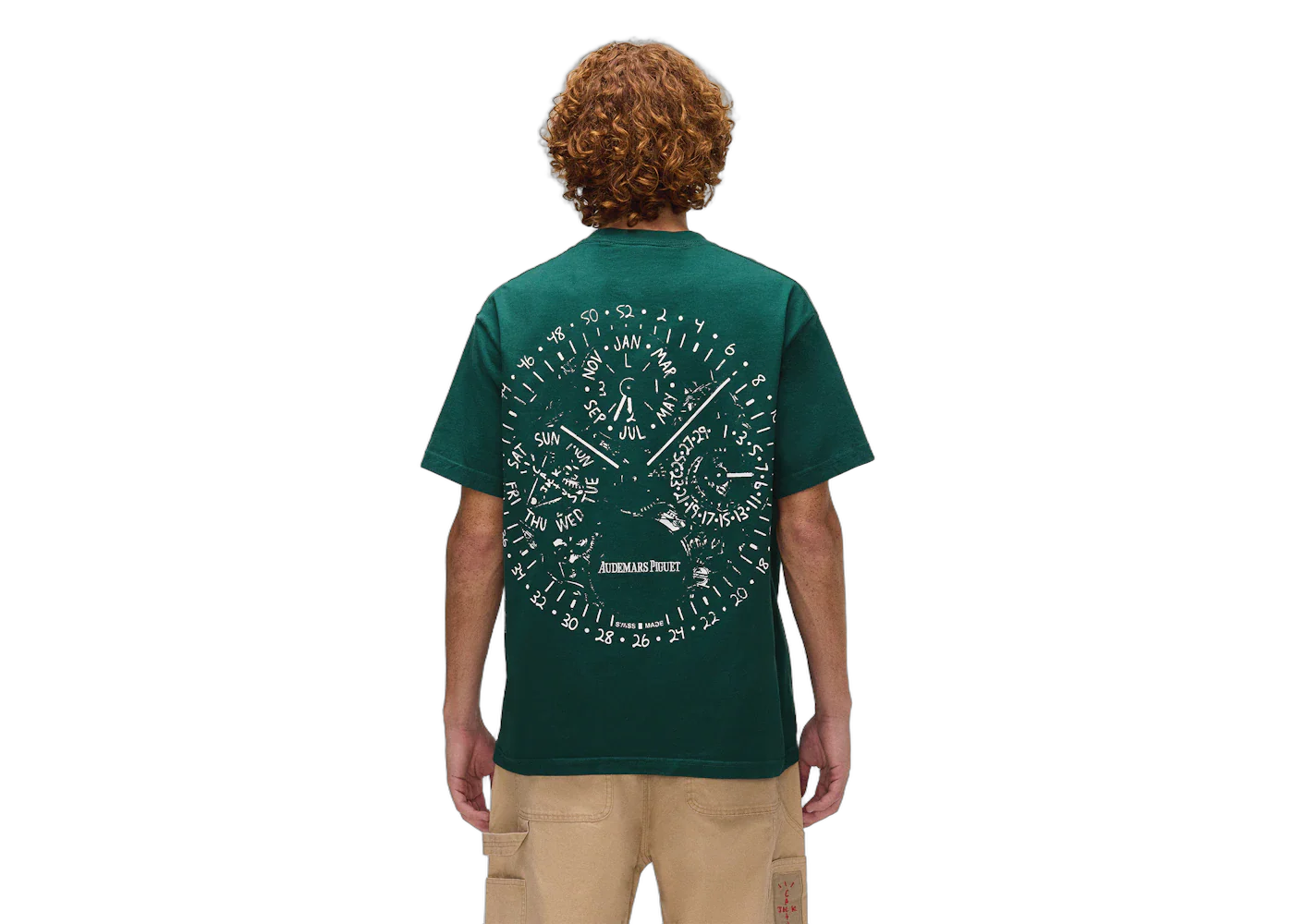 Travis Scott CJ x Audemars Piguet Watch Face Tee Green - Image 6