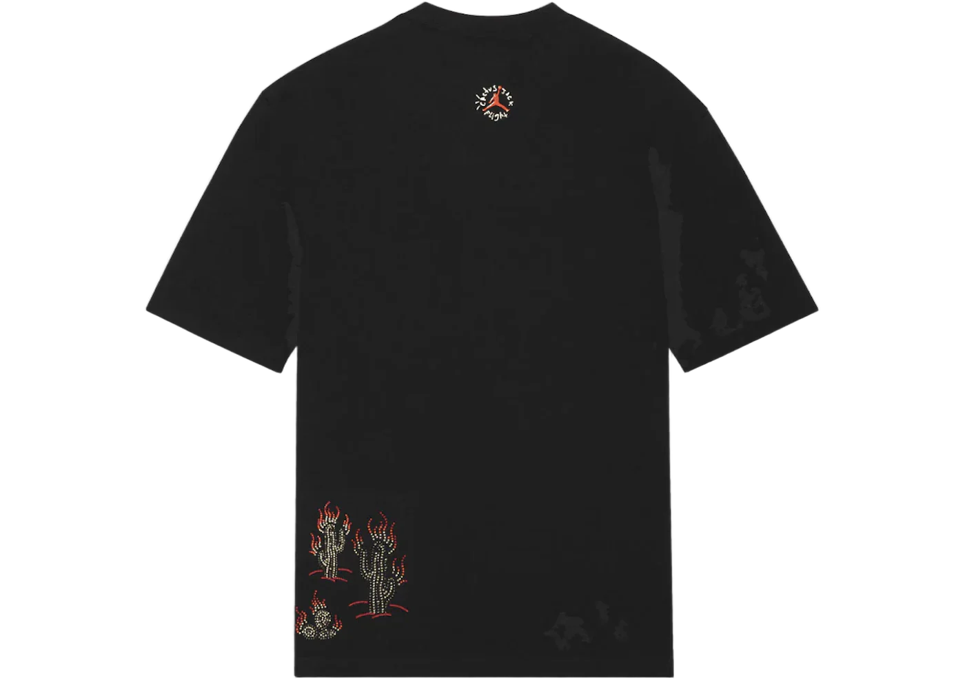 Travis Scott x Air Jordan Flight Graphic T-Shirt Black - Image 2