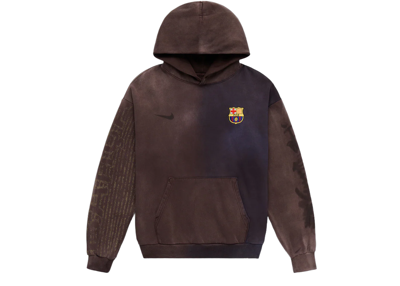 Travis Scott x Nike x FC Barcelona Split-Dye Crest Hoodie Multicolor - Image 2