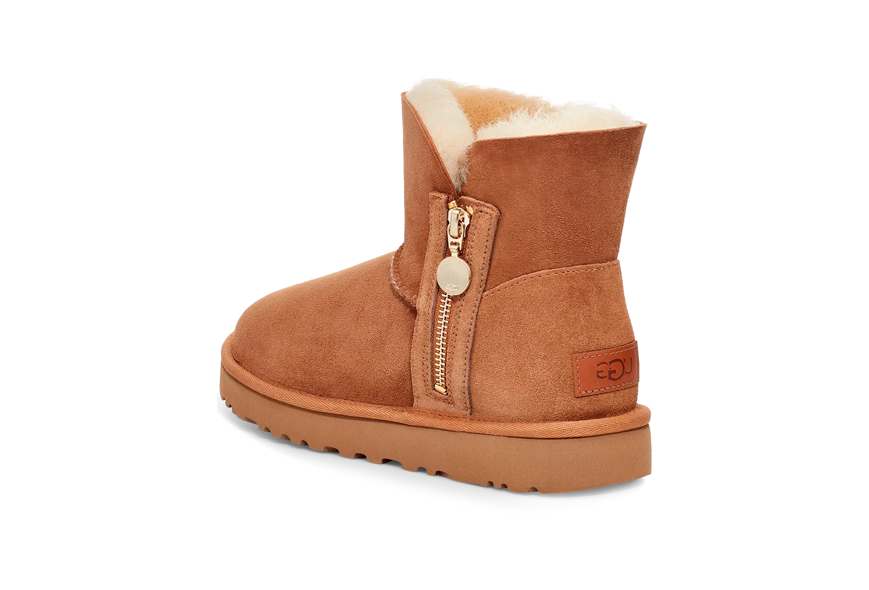 UGG Bailey Zip Mini Boot Chestnut - Image 4