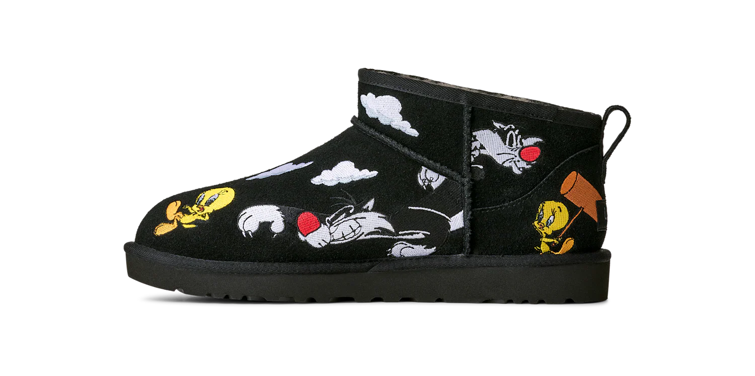 UGG Classic Ultra Mini Boot Palace x Looney Tunes Black - Image 4
