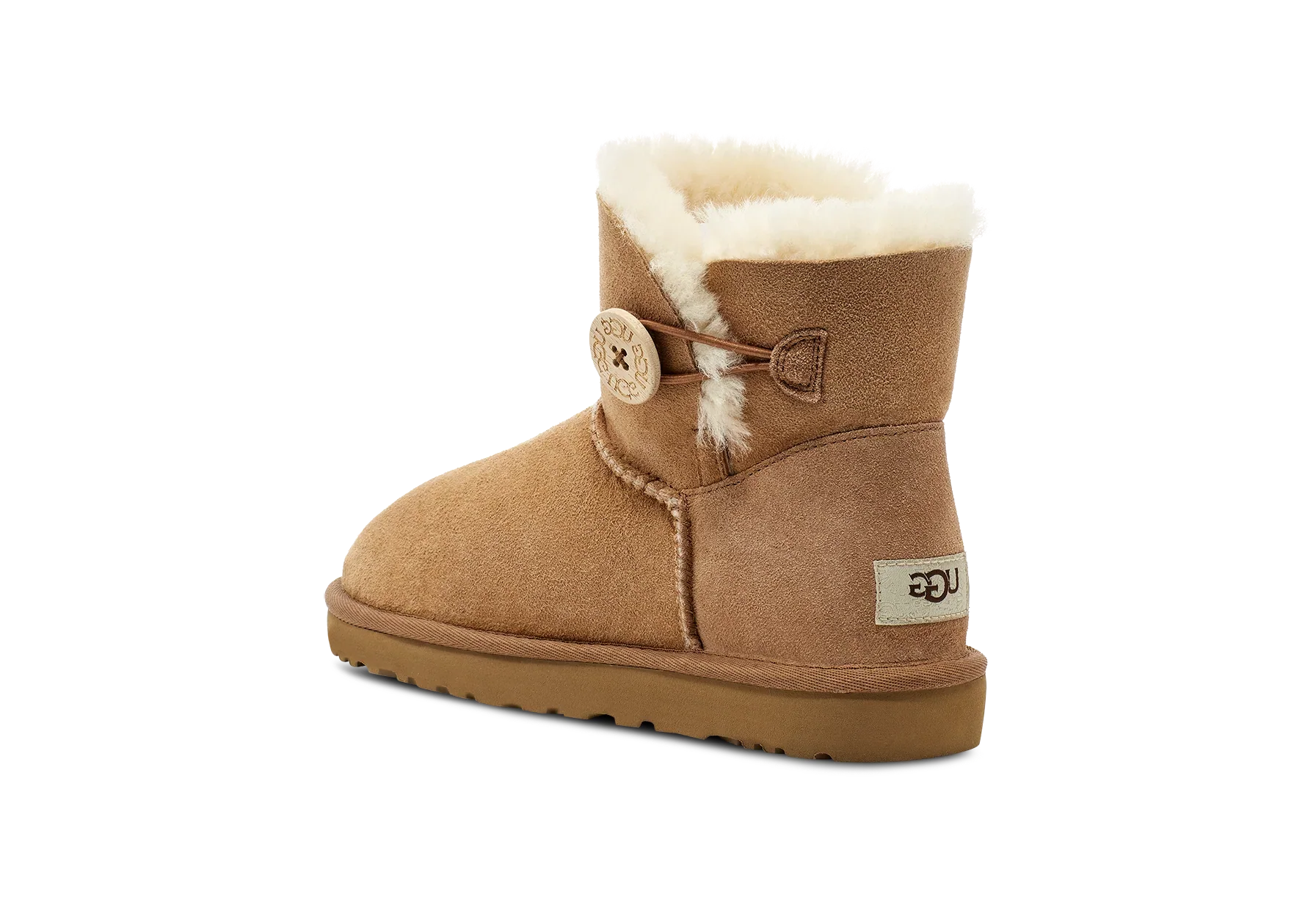 UGG Mini Bailey Button II Chestnut - Image 4