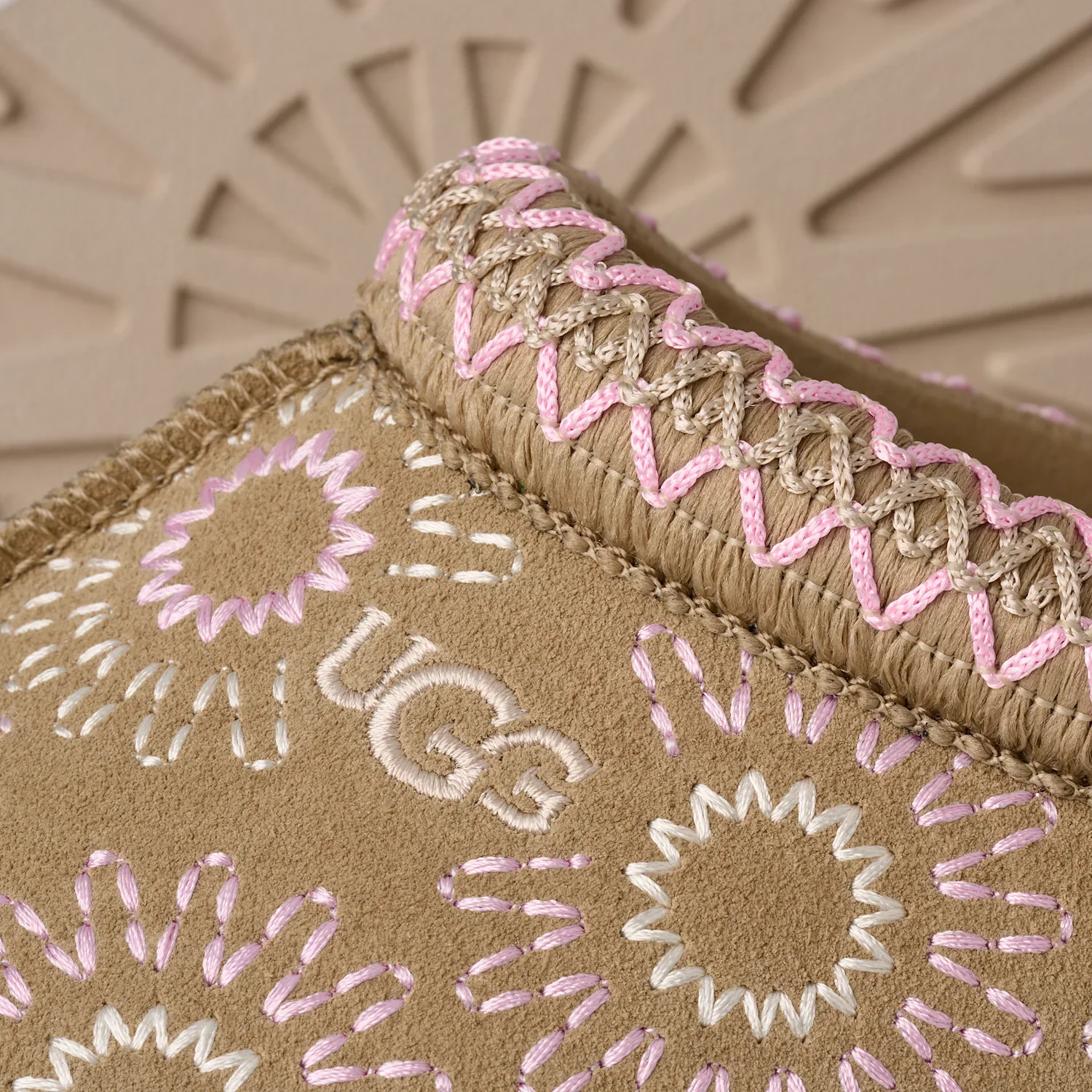 UGG Tazz Sun Stitch Slipper Mustard Seed - Image 5