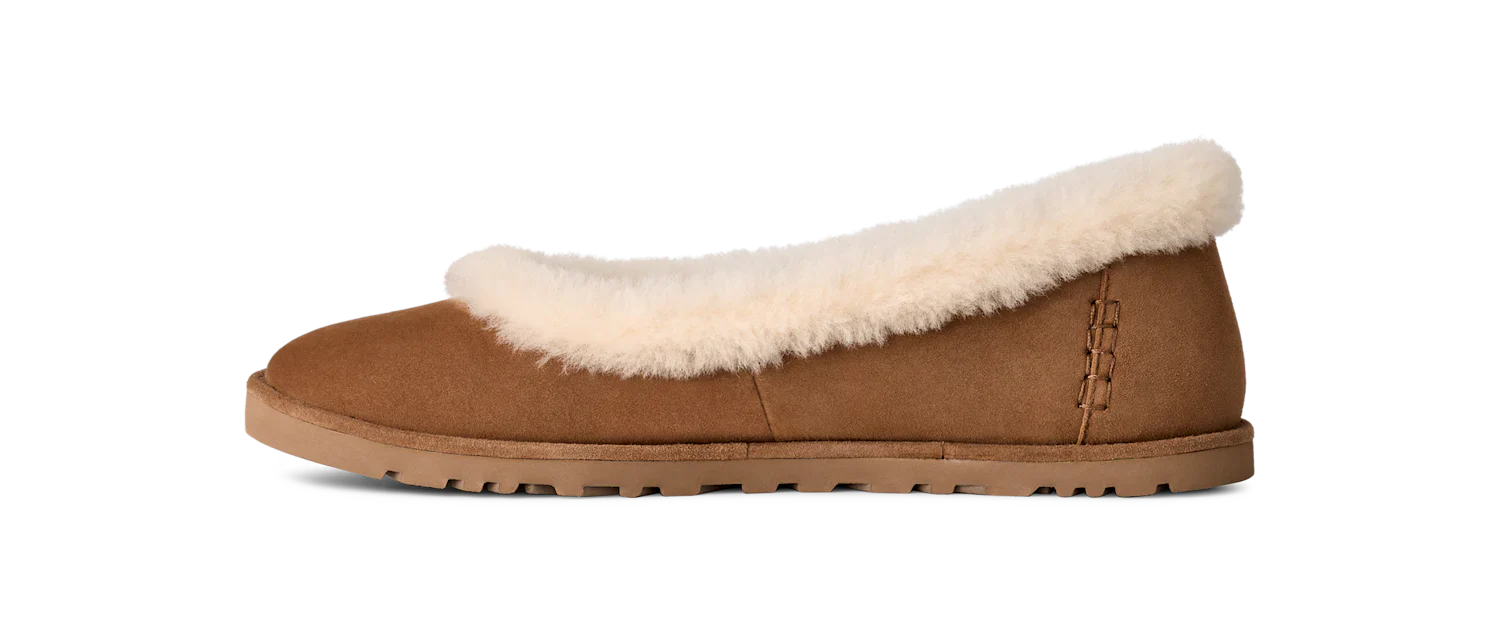UGG Zora Ballet Flat Chestnut - Image 3